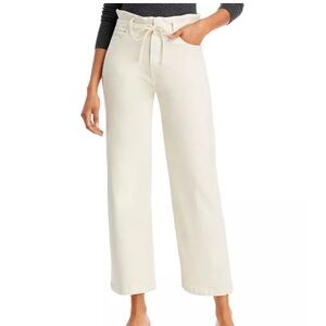 Paige CArly Wide Leg Jeans w/ Waistband Tie